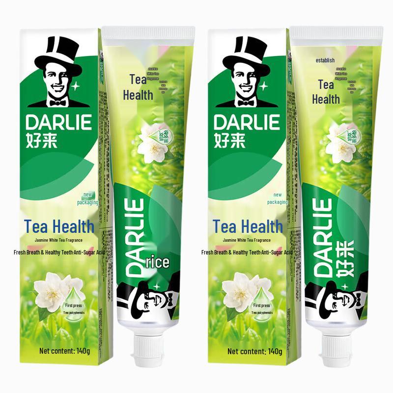 Зубная паста Darlie Tea Care с жасмином и белым чаем (2 x 190 г) yellow