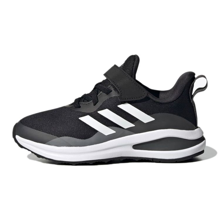 Adidas FortaRun Elastic J Black White Детские кроссовки Core-Black Cloud-White Grey-Six H04120 28 black