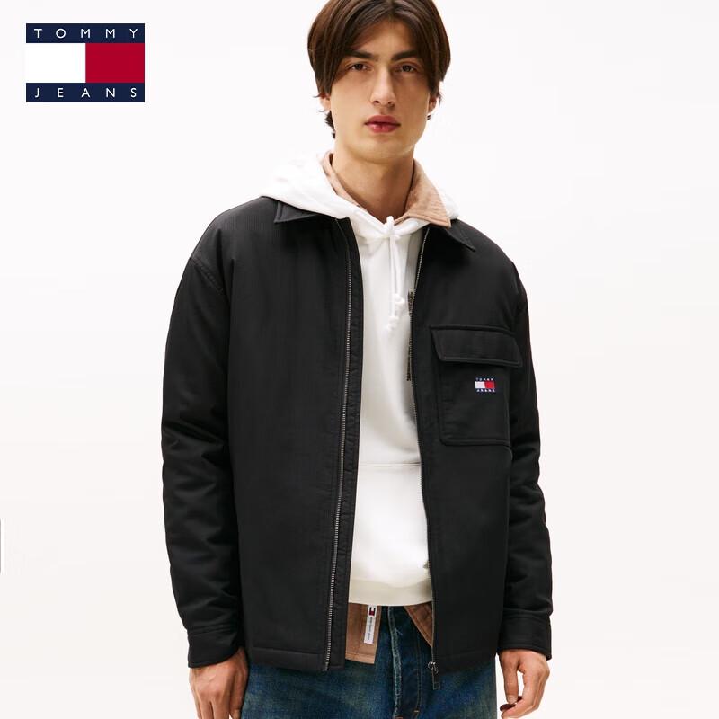 Мужская стеганая куртка свободного кроя TOMMY JEANS S black JDST online
