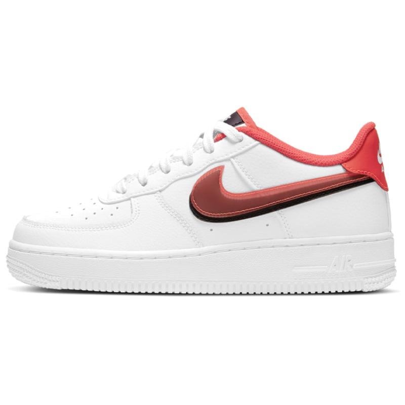 Кроссовки Nike Air Force 1 LV8 Double Swoosh Bright Crimson GS CW1574-101 35.5 white