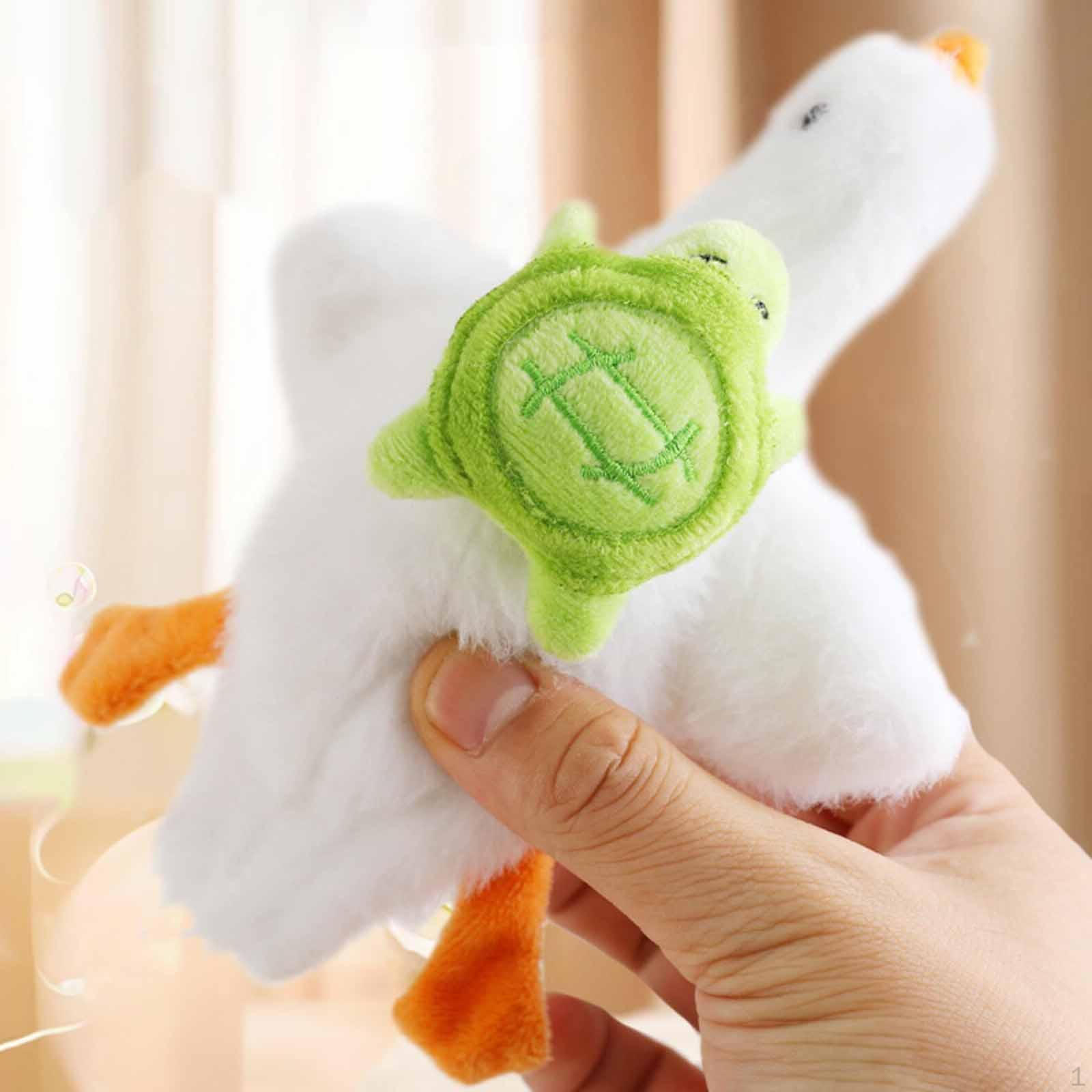 Интерактивная игрушка для кошек, тренировка с крякающим звуком, прочная, для жевания, кусания и грызения, для всех пород, маленькая beige Deals2019ing