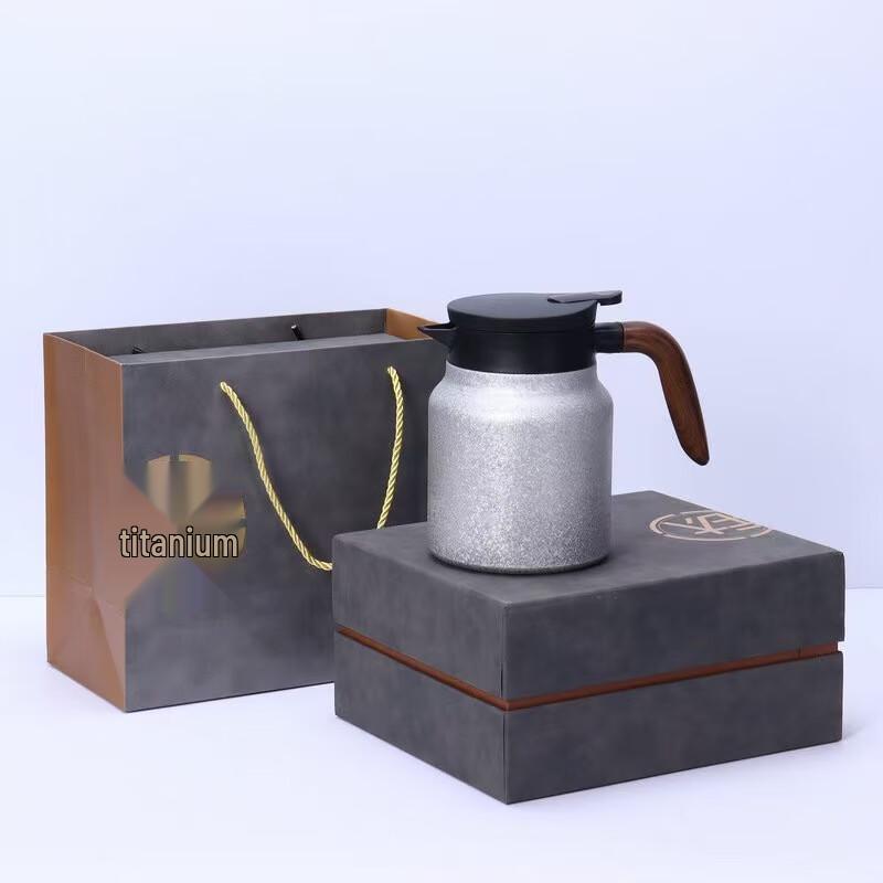 Чайник для заваривания из нержавеющей стали Shangqi с ручкой под дерево gray JDST online