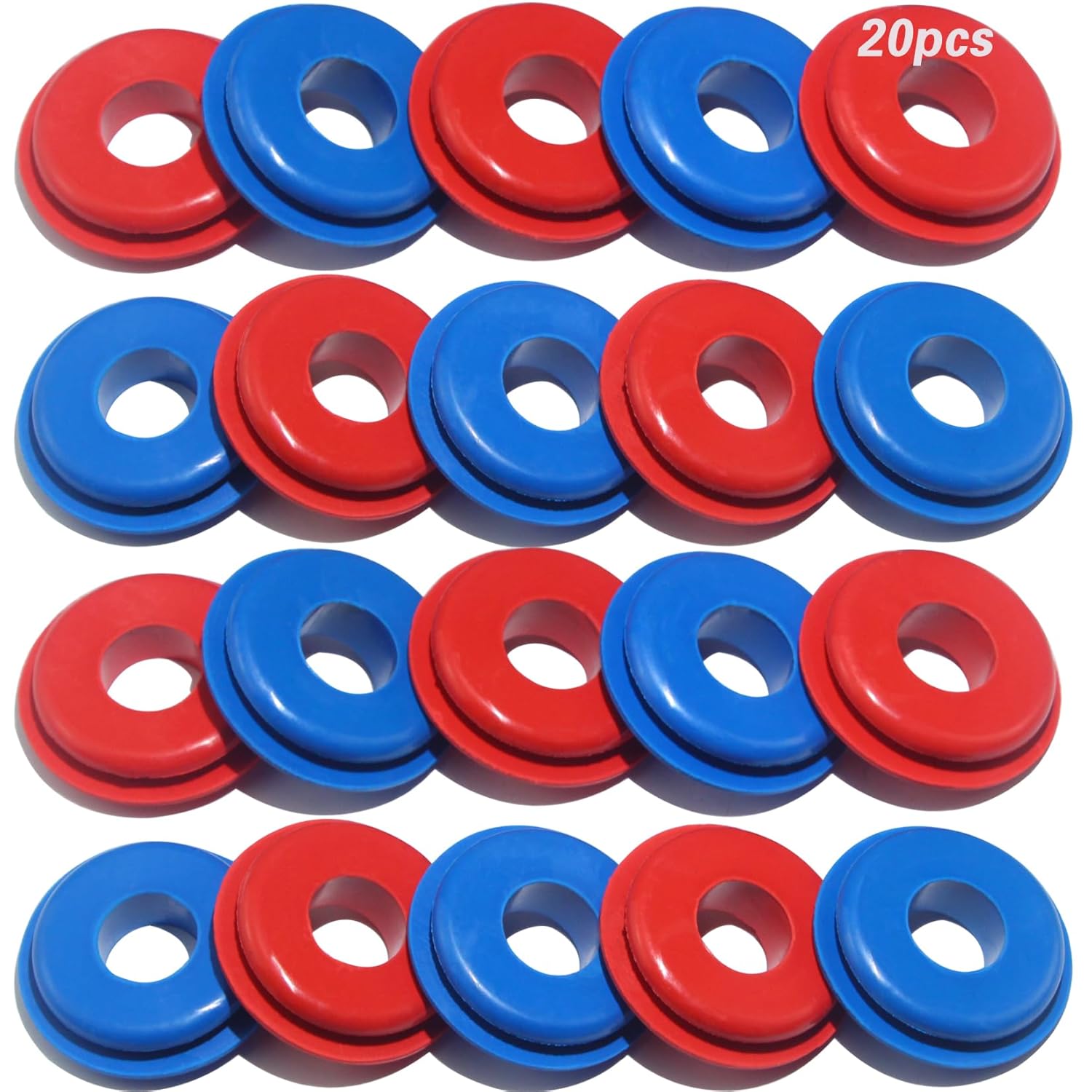 Glad Hand Seal Thick, 20Pcs Gladhand Washers Rubber Seals Gasket Elastic Grommets For Semi Trucks Trailers Brake Air Hose Parts Number 10028 10Pcs blue 91510107MAC221GX68