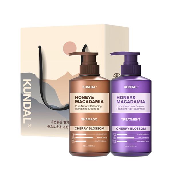 Kundal Hair 2 Holiday Gift Set B Cherry Blossom, 1 набор, набор популярной корейской косметики beige Board M Factory