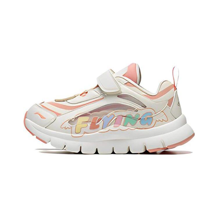 Li Ning Kids Table King X нескользящие износостойкие низкие спортивные повседневные туфли детские кроссовки белые розовые YKNS144-4 26 white Li-Ning