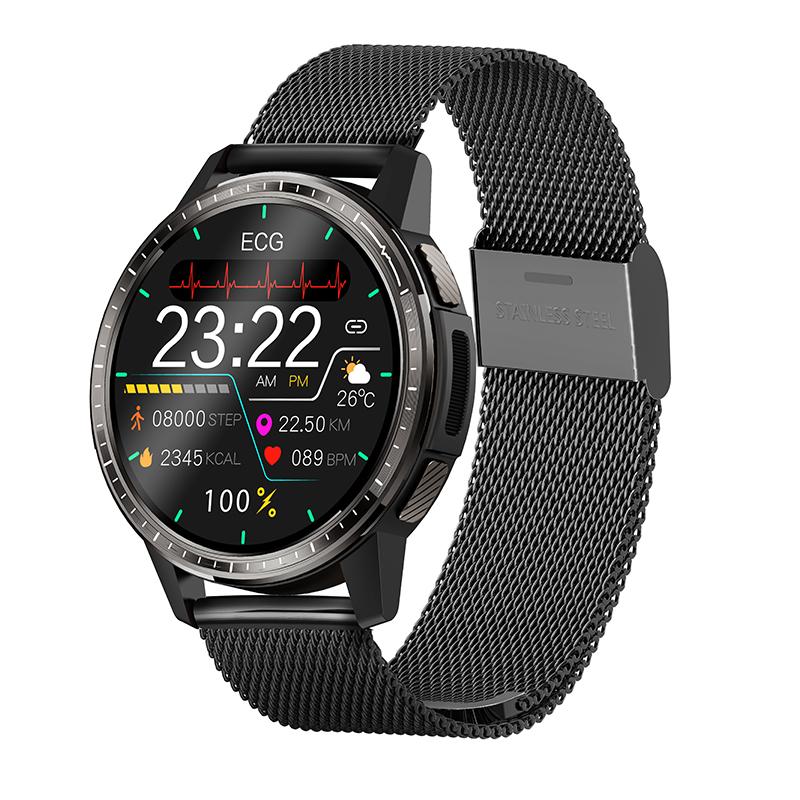 Умные часы True Blood Oxygen Ecg Heart Rate Blood Pressure Temperature Respiratory Frequency Test Man Woman Fitness Smartwatch gray BWwatchTop