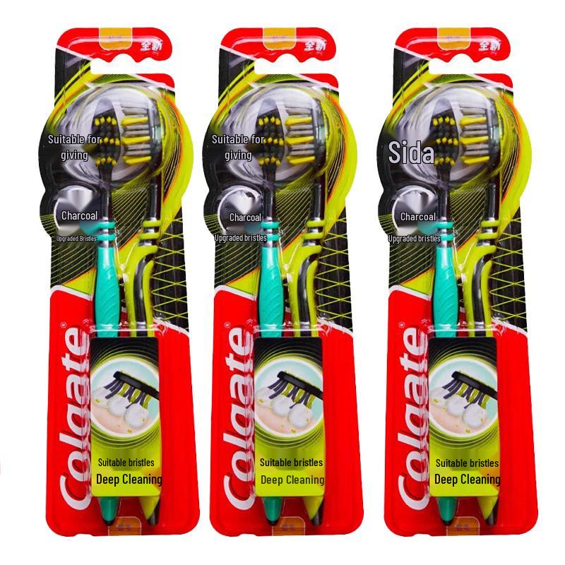 Зубная щетка Colgate Fit Мульти-эффект с мягкой щетиной black
