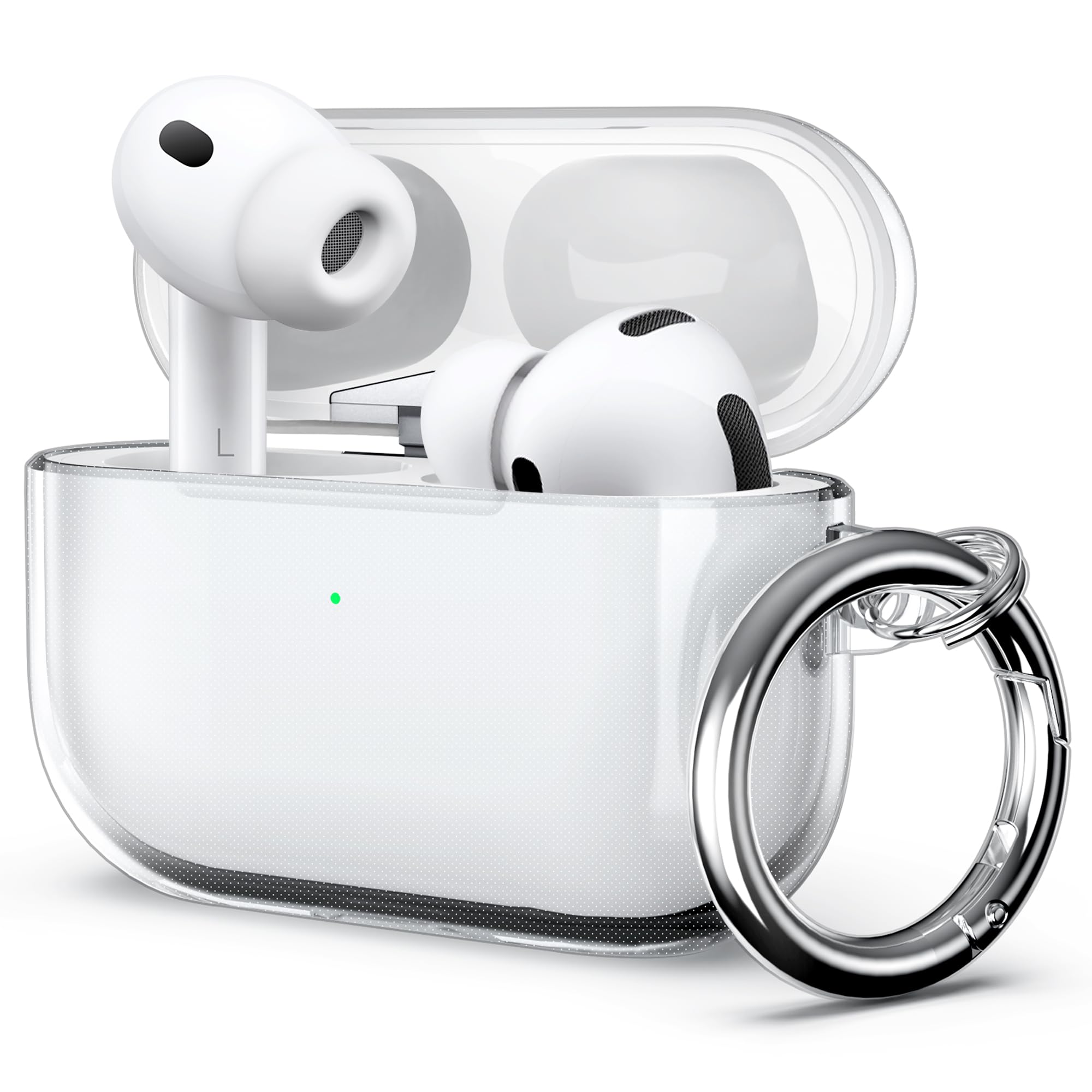 Мягкий прозрачный чехол для новых AirPods Pro 3 с брелоком и набором для чистки Аксессуары Ударопрочный защитный для AirPods Pro 3-го поколения For Airpods Pro 3 чистый Aura Living