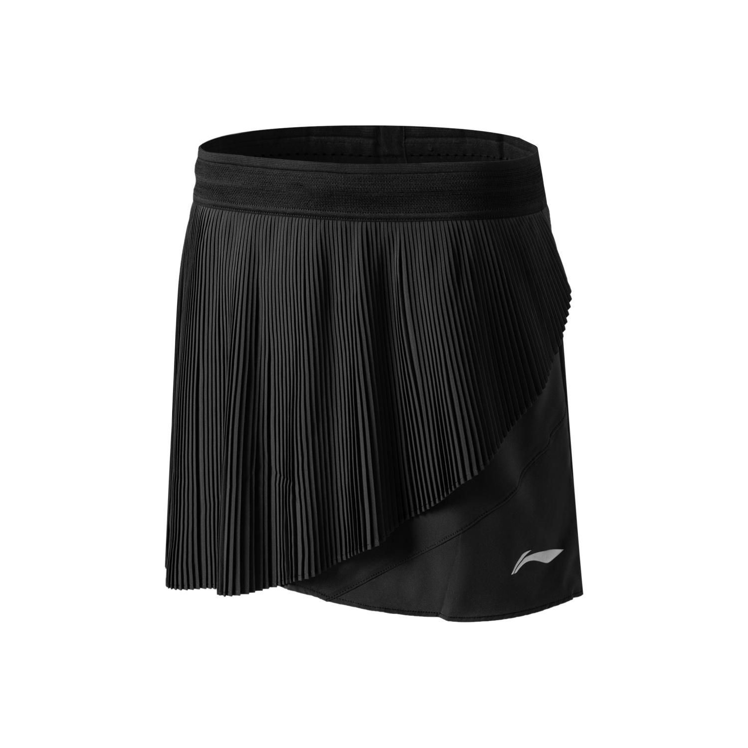 Li Ning Badminton Series Anti-Exposure Linen Спортивная юбка-шорты Женские шорты Черные ASKU214-1 M black Li-Ning