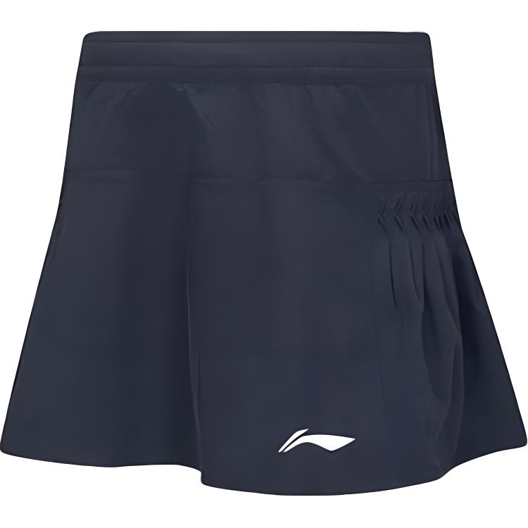 Li Ning Бадминтон Серия Спорт Простая Однотонная Быстросохнущая Удобная Юбка Женские Юбки Черный ASKV010-1 S black Li-Ning