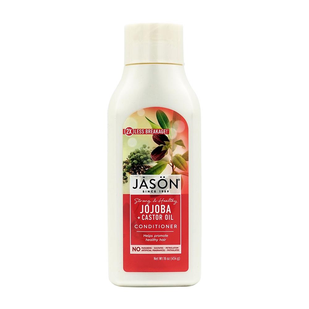 Кондиционер Strong & Healthy с маслом жожоба и касторовым маслом, 16 унций white Jason