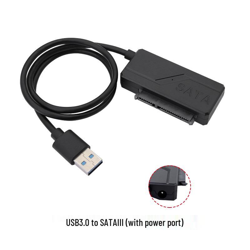 Кабель USB 3.0 к SATA для жесткого диска/SSD 2,5/3,5 дюйма - Сертифицирован FCC/CE black Pickerr