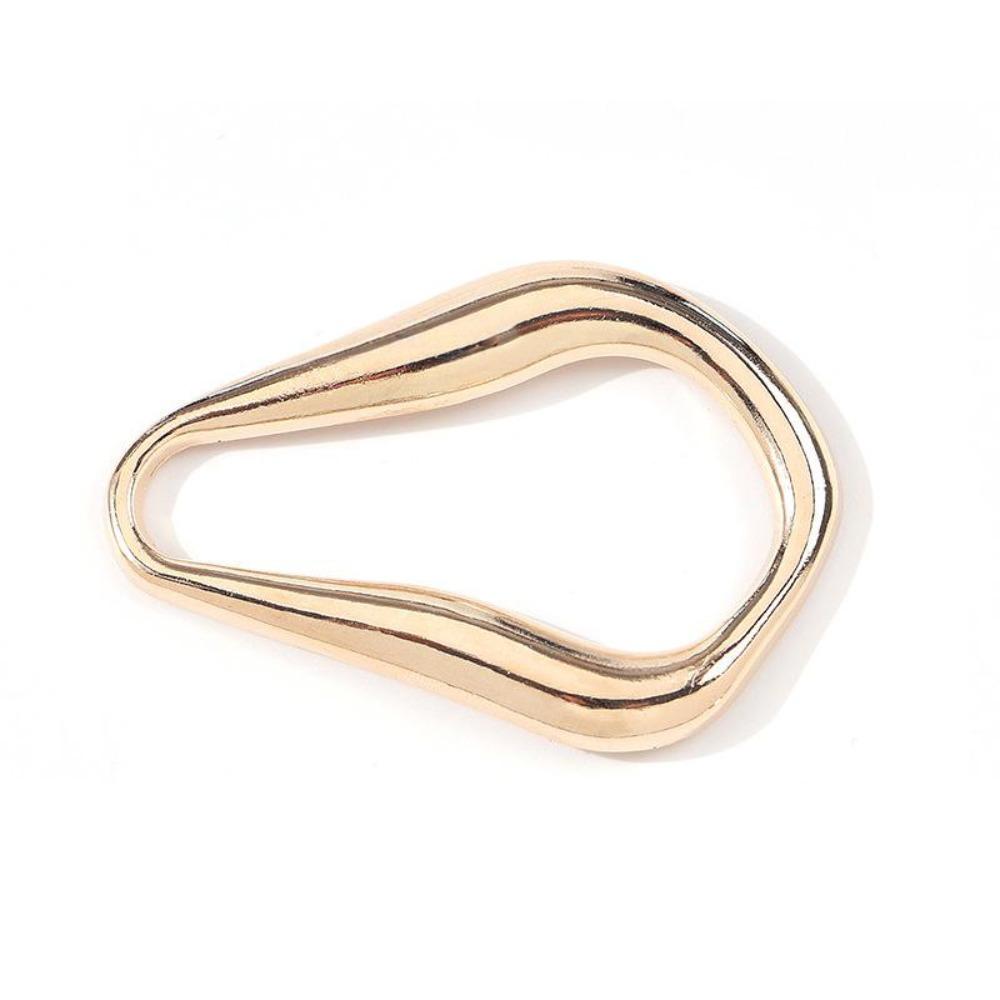 8PCS Irregular Shape Clothing Accessories Buckles Alloy Diy Accessories Metal Breastpin Gold and Silver Belt Buckle beige Dream Garage
