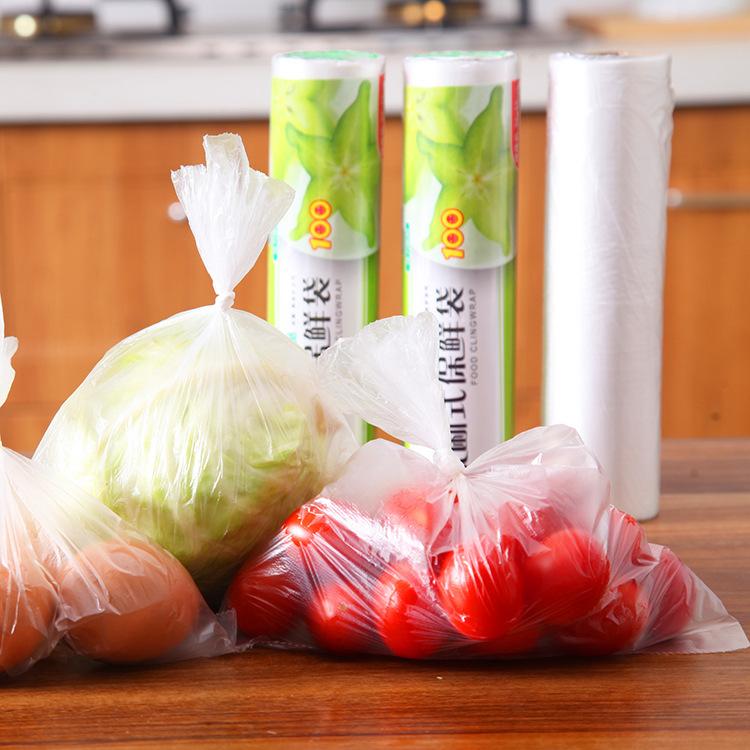Хорошая теща и невестка одноразовый отрывной пакет для сохранения продуктов, пакет для сохранения фруктов в холодильнике с рулонным пакетом white JMANDJM