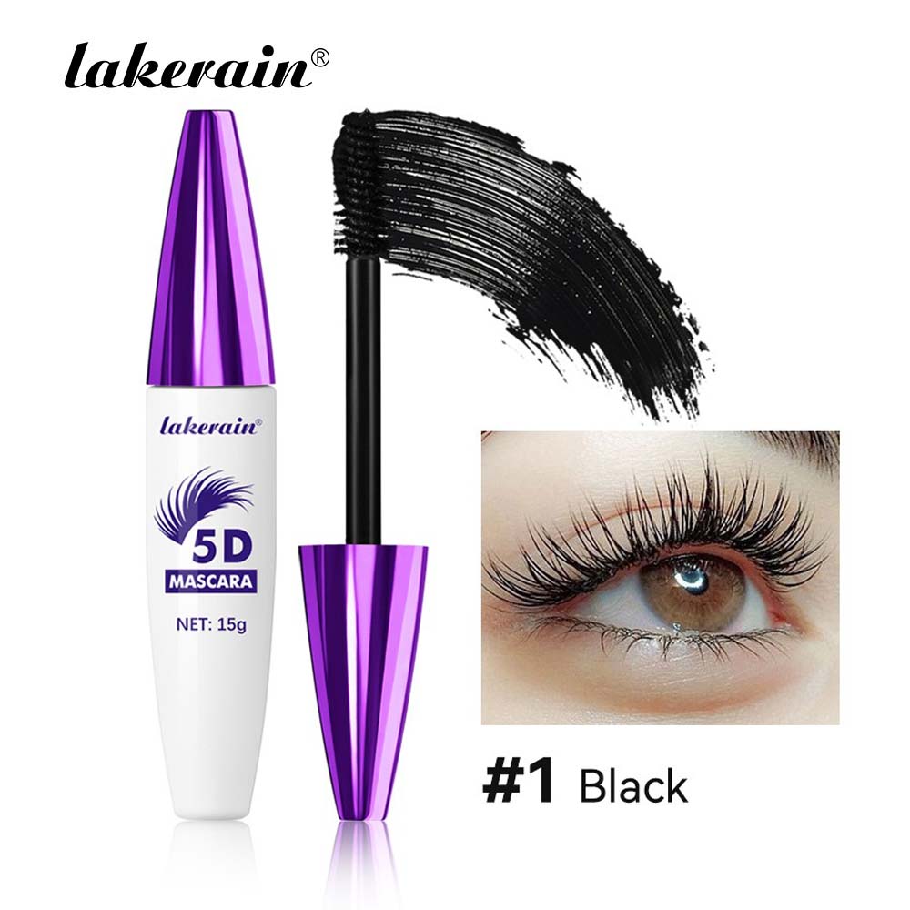 Тушь для ресниц 5D Extreme Volume Lash, водостойкая и долговечная, для естественного утолщения и подкручивания ресниц 01 black Verve Beauty