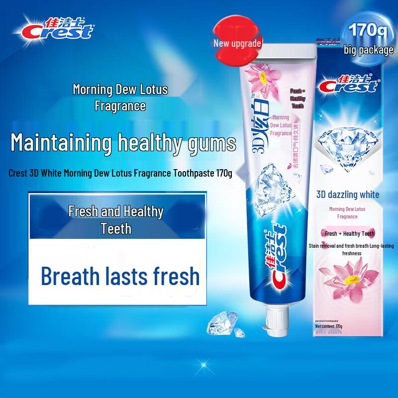 Зубная паста Crest 3D White Morning Dew с ароматом лотоса 3 x 170 г blue JDST online