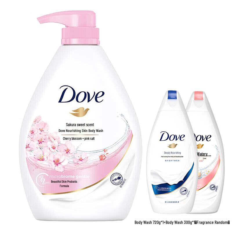 Подарочный набор Dove с ароматом вишневого цвета для душа white