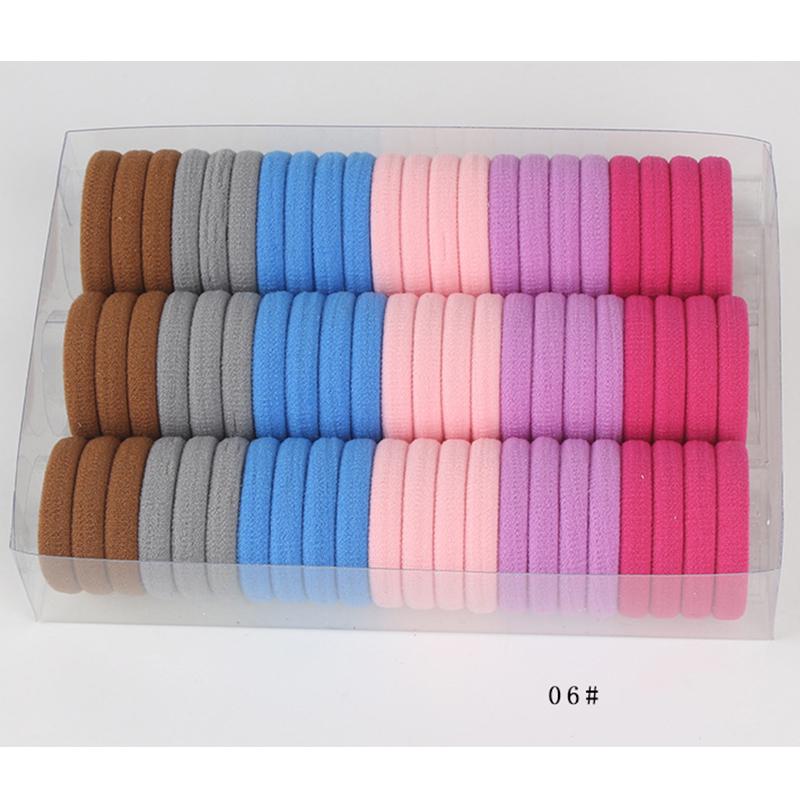 Vogue Candy Rubber Bands Kids Girl Hairband Аксессуары для волос Резинка для волос 66 шт. Коробка для волос Милая эластичная веревка 6 gray Sock