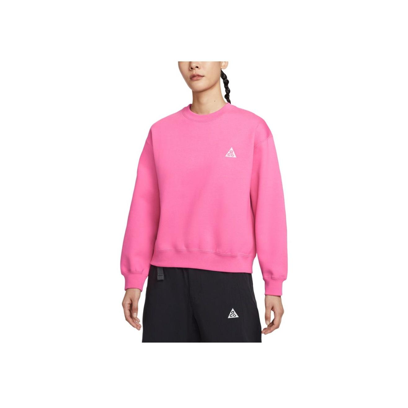 Женская толстовка Nike ACG Therma-Fit Tuff Fleece с круглым вырезом и длинным рукавом tops IH0716-684 S pink