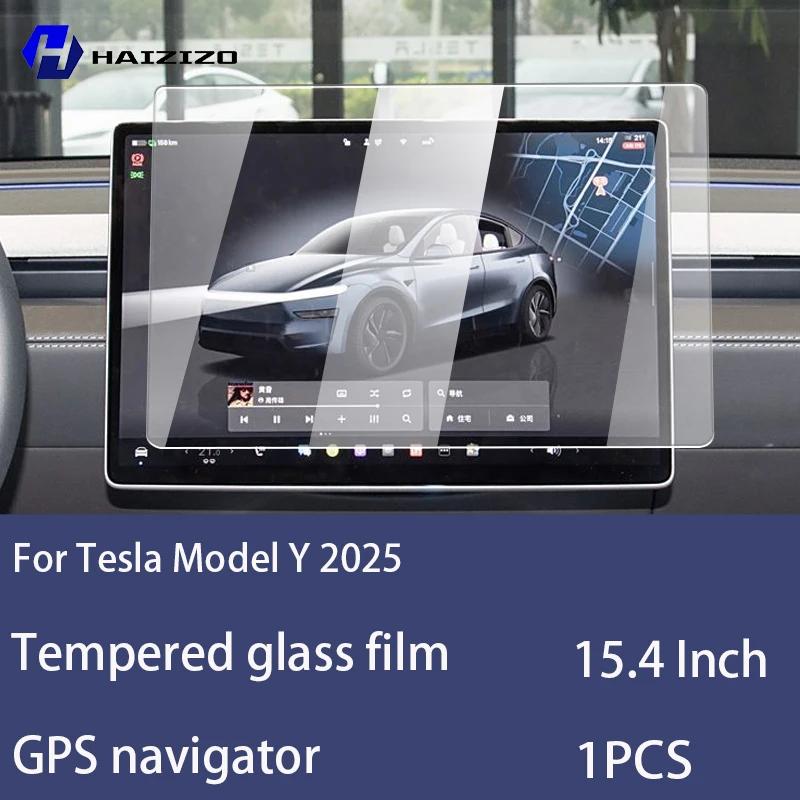 Для Tesla Model Y 2025 Закаленное Стекло Защитная Пленка для Экрана Автомобильной Навигации Защитная Пленка для Экрана Монитора Панели Приборов Аксессуары High definition black LrY Aryft