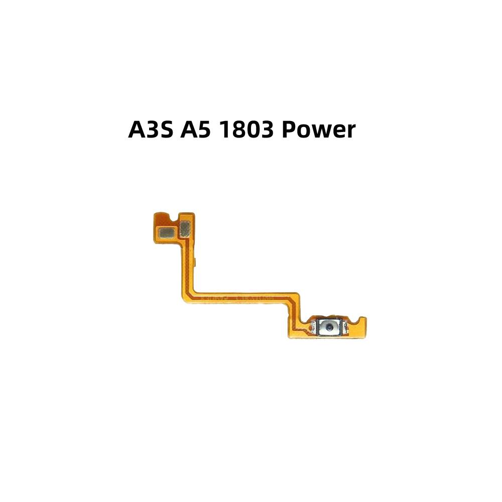 Power ON OFF Mute Switch Control Key Volume Button Flex Cable for OPPO  A3S A5 1803 Power On Off Volume Power black Fep 3C