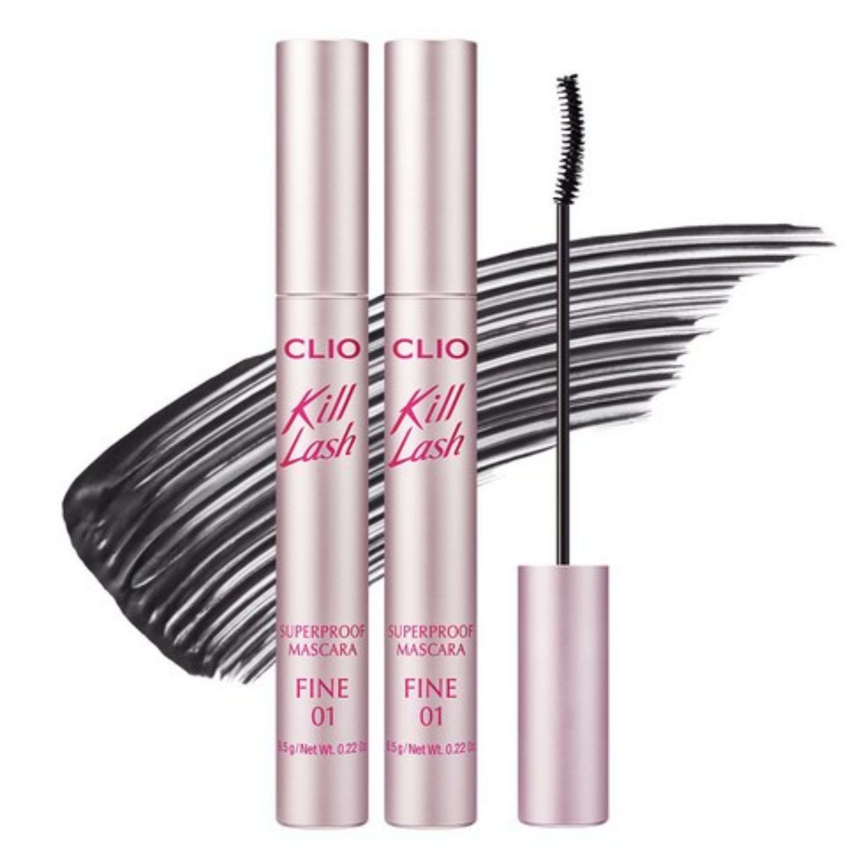 CLIO тушь для ресниц Kill Lash Superproof 1+1 Набор 01 Vanilla Black 1+1 gray