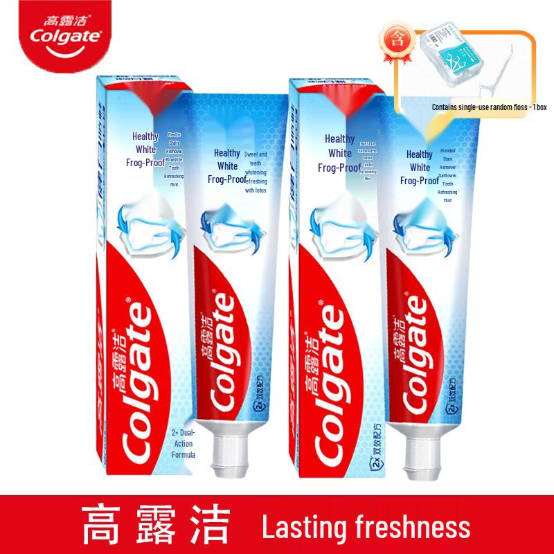 Colgate Зубная паста для защиты от кариеса и отбеливания Семейная упаковка blue