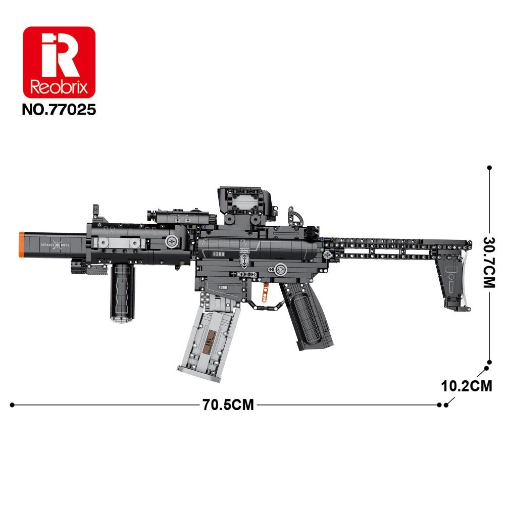 1589 шт. Строительные блоки MCX Tactical Rifle Gun, съемный магазин, модель-имитация пистолета, кирпичики, игрушки для детских варгеймов, праздничные подарки gray Professional fishing