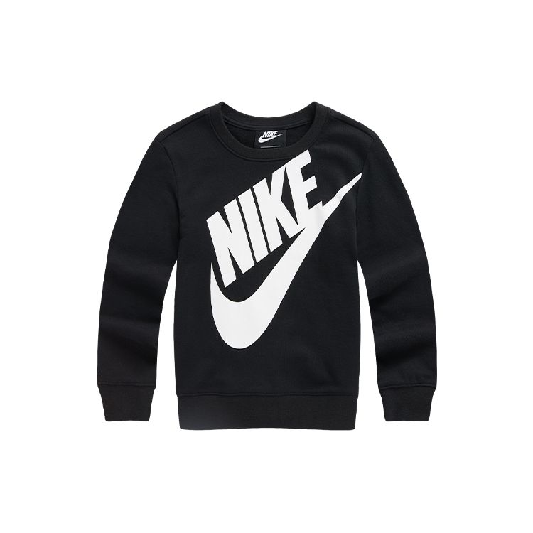 Хлопковый вязаный свитшот с логотипом Nike для детей Свитшот для детей Черный NY2032046PS-001 6 white