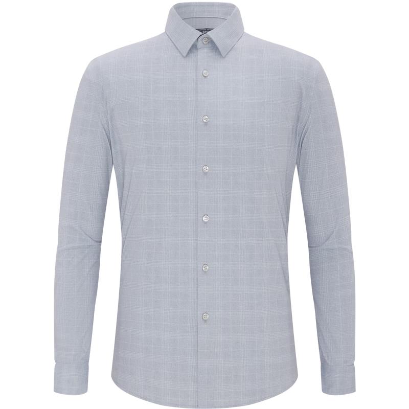 Мужская вязаная эластичная рубашка с длинным рукавом EMZ XL gray JDST online