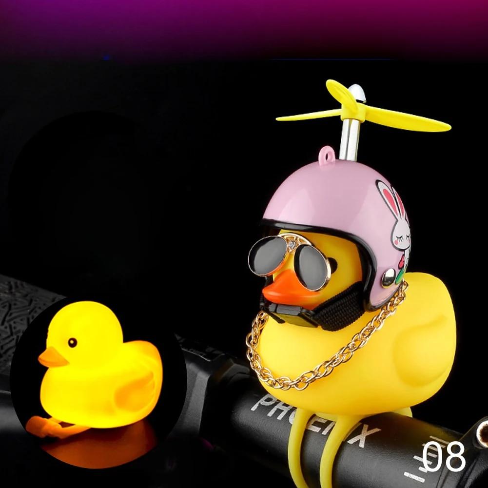 Светящийся шлем с воздушным винтом, стоящая утка, сломанная ветром, маленькая желтая утка, мотоцикл, велосипедный светильник, аксессуары для мотоциклов Normal Airscrew B8 gray 91530103MAC196UN4F