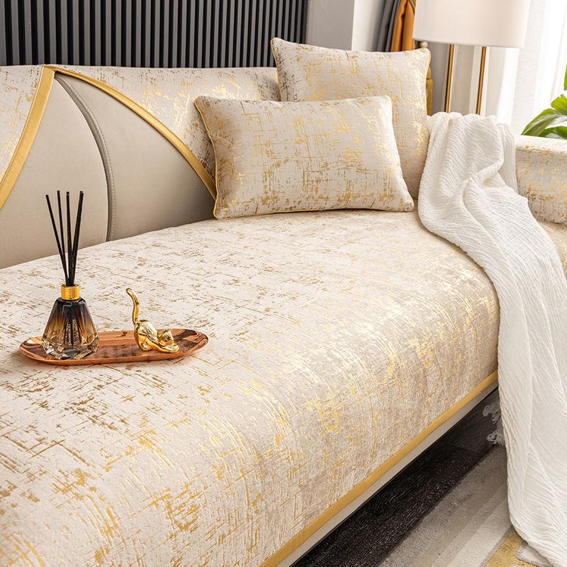 Подушка для дивана Nordic Simple Four Seasons Universal Cushion Нескользящий чехол для дивана High-End Полный комплект чехлов для полотенец Подушка 70*70 beige BC Pet Supplies