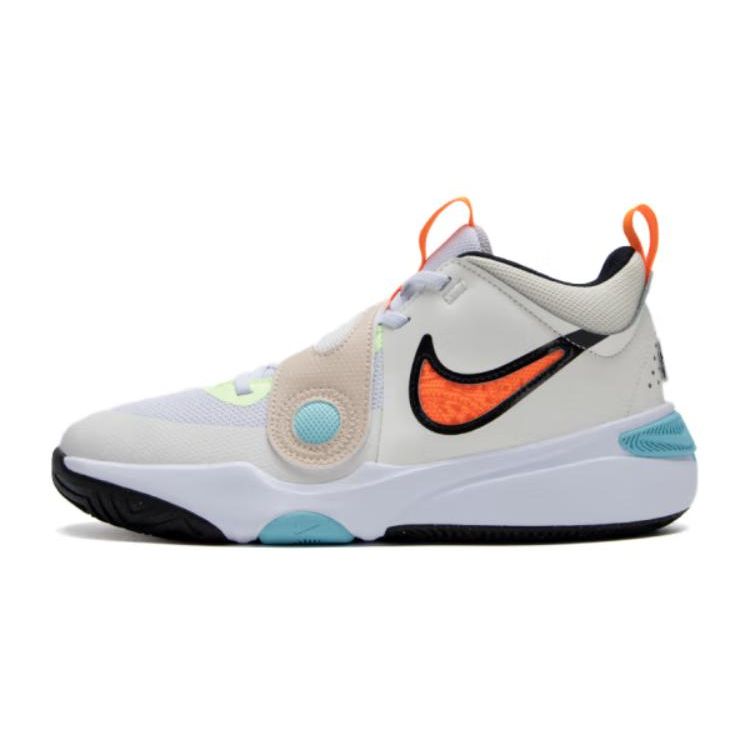 Кроссовки Nike Team Hustle D11 GS CHBL Детские Белый Парусный Едва-Вольт HF5735-181 38 white