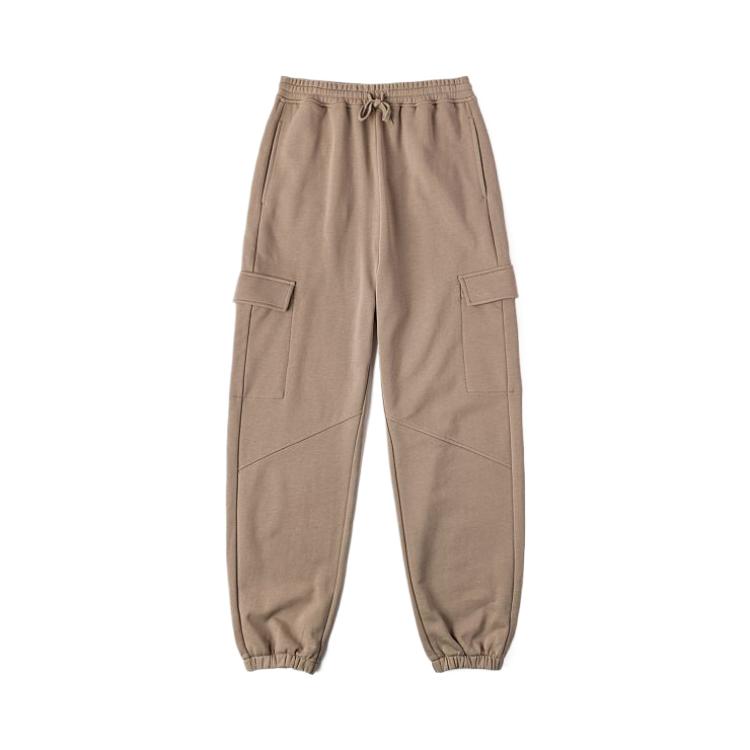 Vans Comfortable Loose Mid-Rise Lace-Up Long Pants Casual Pants Women bottoms Light-Brown VN000KFKYEH M gray