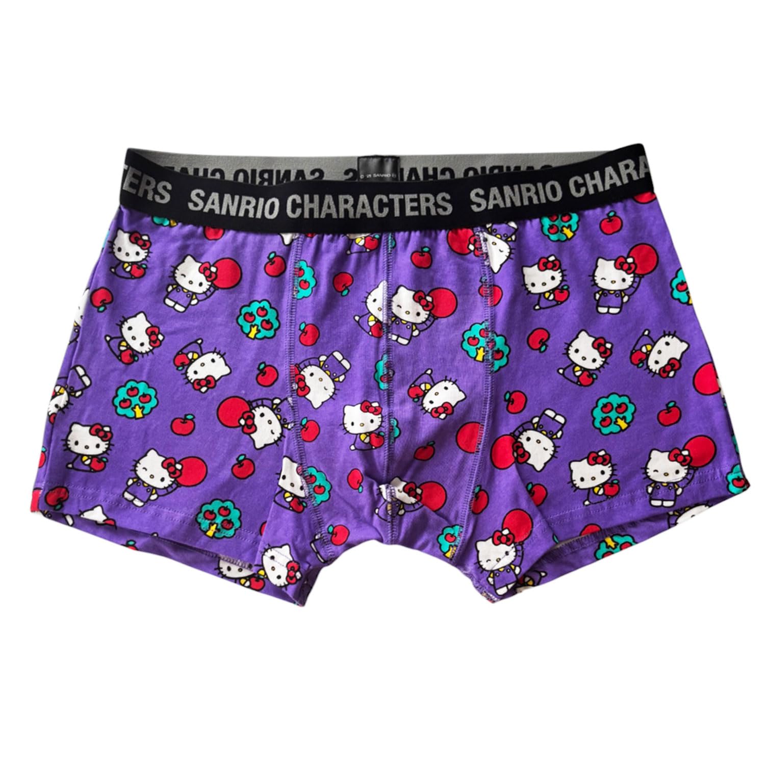Маленькая Планета Хелло Китти Sanrio Яблоко Боксеры для Мужчин Размер XL, black Small Planet