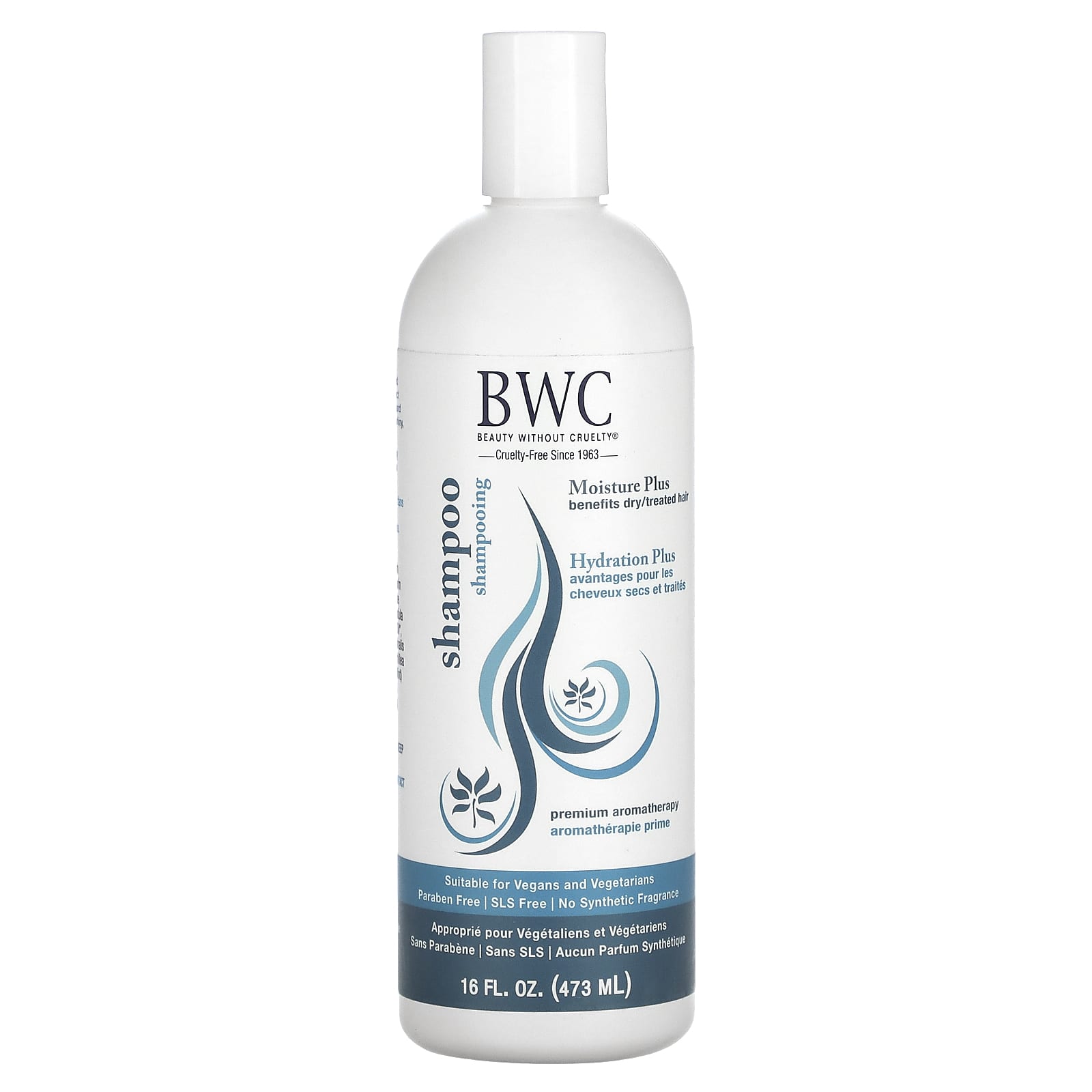 Beauty Without Cruelty, Шампунь Moisture Plus, 16 жидких унций (473 миллилитра) white