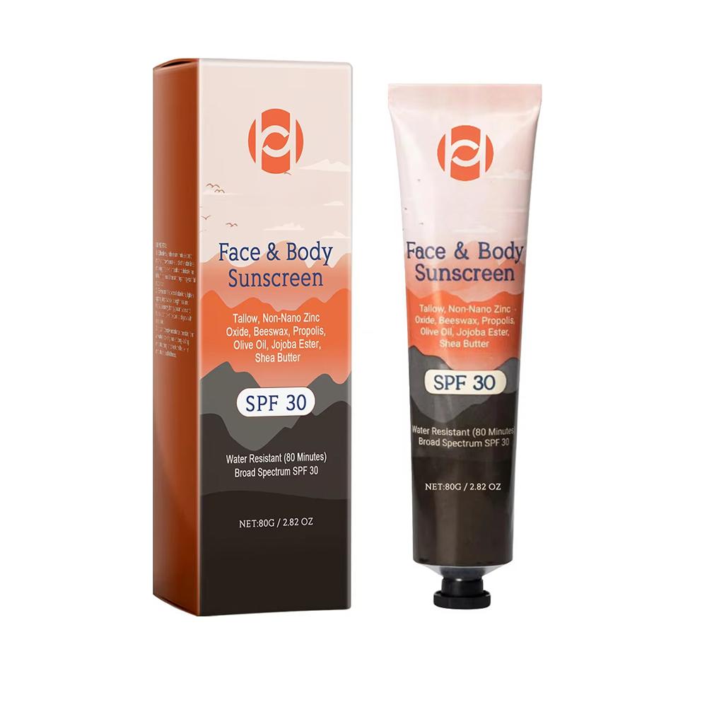 Солнцезащитный крем для лица и тела SPF 30+ Эффективная защита от солнца Легкий увлажняющий водостойкий освежающий солнцезащитный крем для контроля жирности кожи 1PC brown Magic Fairy Beauty