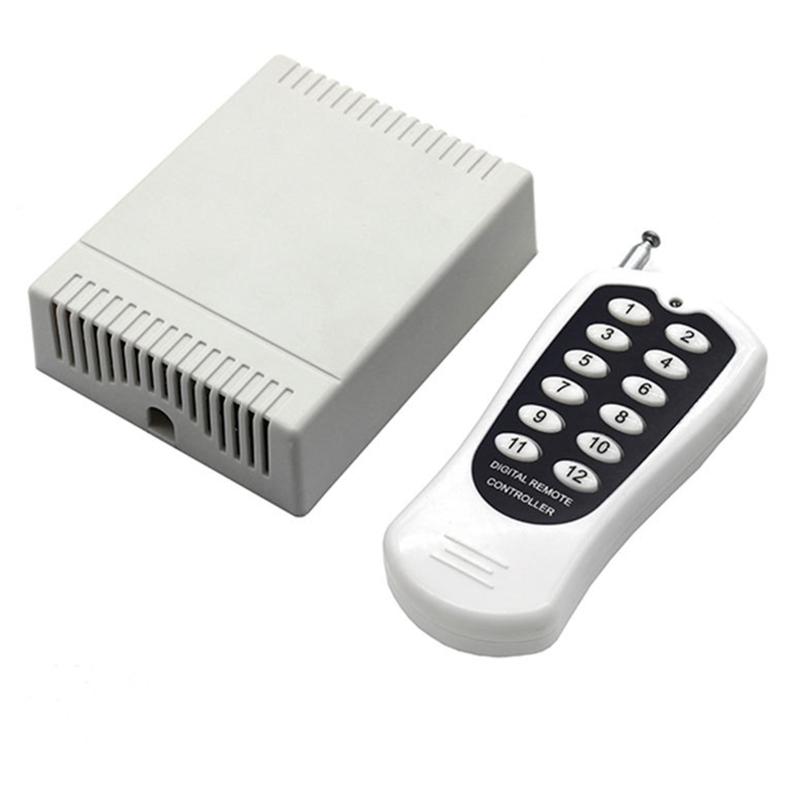 433 МГц беспроводной ote Control C12V 12CH RF Receiver Module 12 для RF 433 МГц ote Transmitt gray SCOYEE