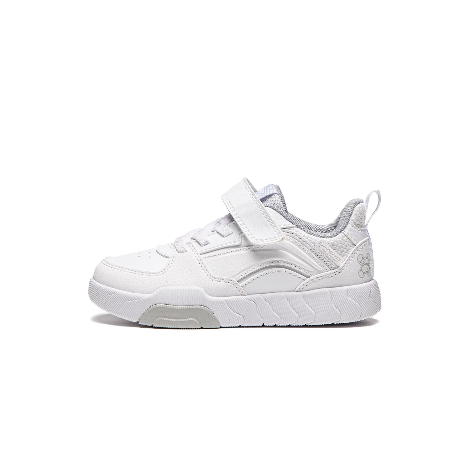 Li Ning Kids модные удобные амортизирующие кроссовки Rebound детские кроссовки стандартные-белые YKNU060-1 26 white Li-Ning
