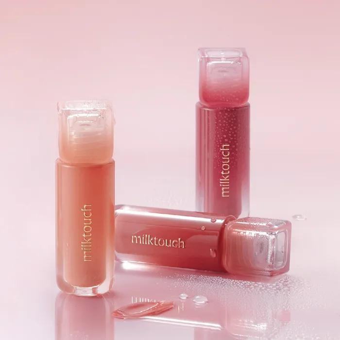 Блеск для губ Dew Stain с полупрозрачным покрытием, 7 цветов, выберите 1 02 bubbly pink brown BeautyGlam