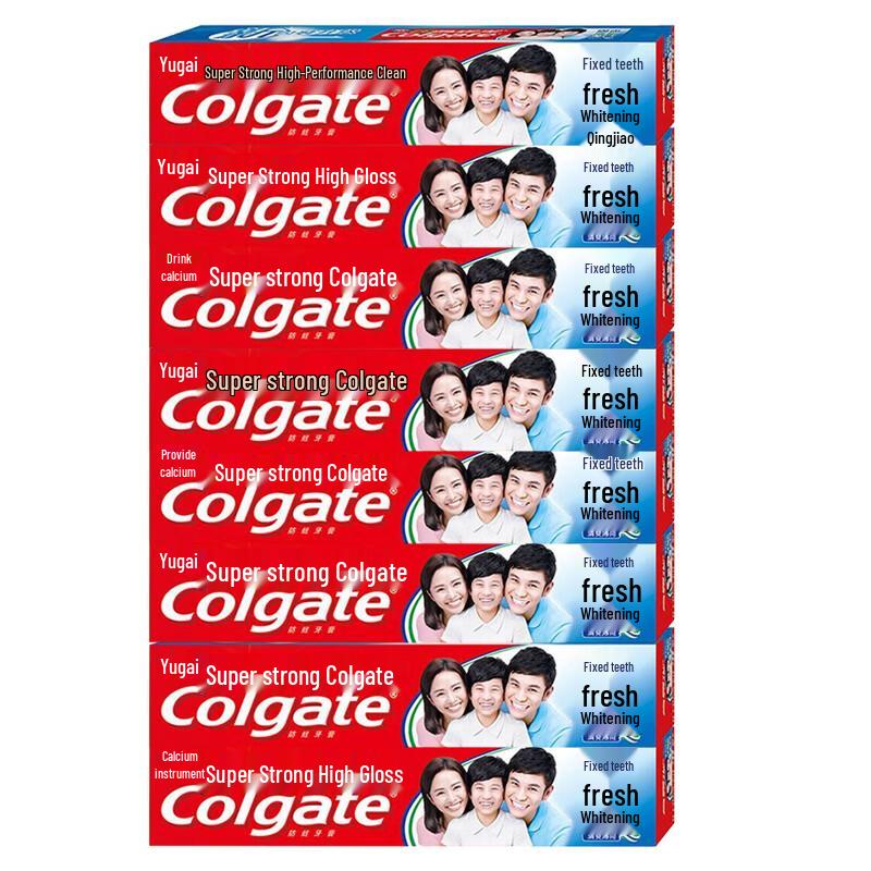 Зубная паста Colgate Super Calcium 140 г, упаковка 8 штук red