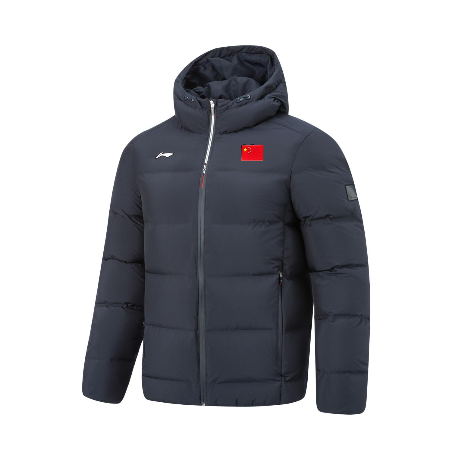 Пуховик национальной сборной Li Ning 2025, унисекс, верхняя одежда AYMU621 XL black Li-Ning