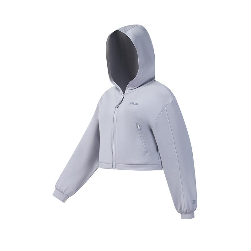 Fila Фитнес Мода Минималистичный Личность Модный Спортивный Тренировка Повседневный Универсальный Удобный Короткий Свитшот на Молнии с Капюшоном A11W611510FGY M