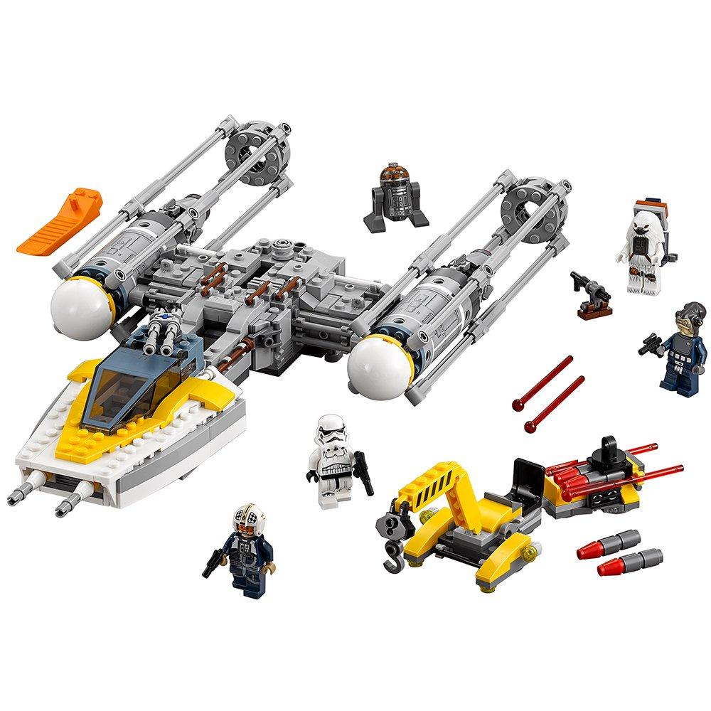 LEGO Star Wars HuOtSh Звездолёт Y-wing 75172 Набор для сборки, 4 набора (691 деталь) gray Omi Japan Products