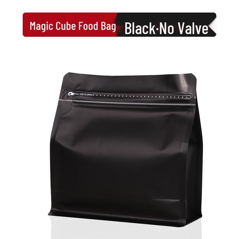 Черные стоячие пакеты для кофе 13.5x14.5+8cm black JDST online