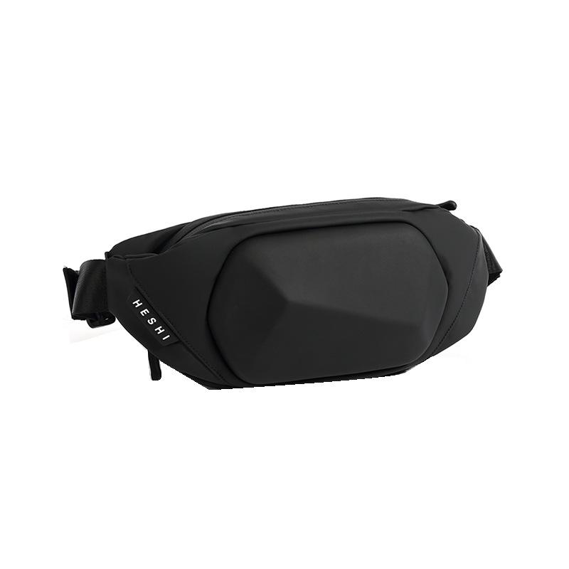 Мужская модная сумка Shield Armor Polyhedron Chest & Waist для спорта и фитнеса black Polaris star