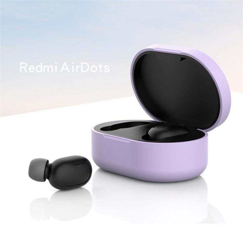 Силиконовый защитный чехол для наушников Xiaomi Redmi Airdot TWS Bluetooth наушники модные фиолетовый lanle