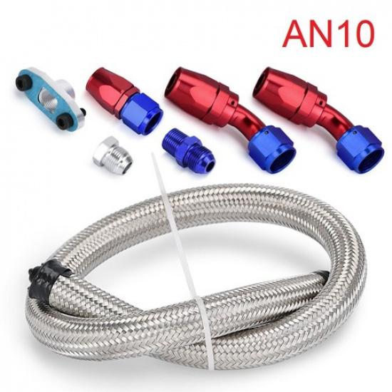 AN10 Turbo Oil Drain Return Line Turbocharger W/10AN Fitting For T3 T4 T70 T66 gray Afdsf