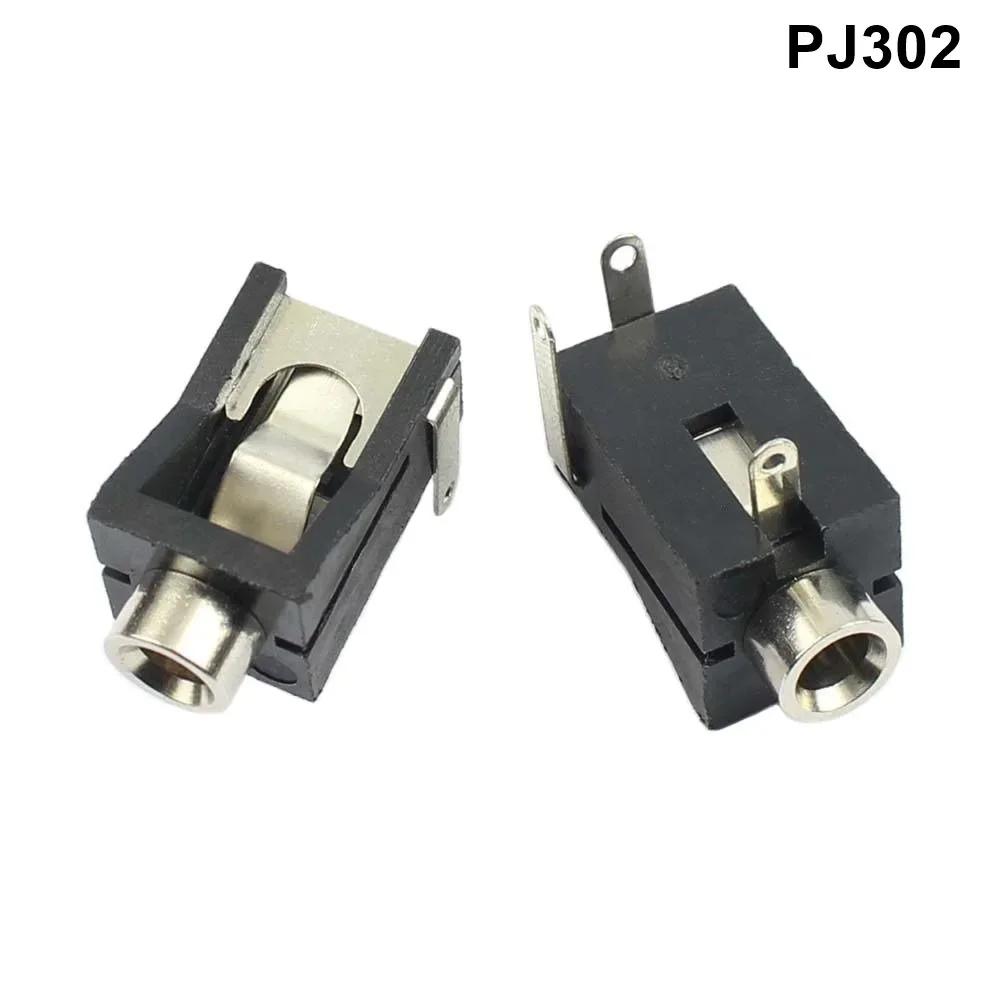 50 шт. PJ302 PJ-302 PJ302M PJ-302M 3,5 мм гнездовой аудиоразъем 3-контактный 3P печатная плата DIP интерфейс разъем для наушников black Reliable tool