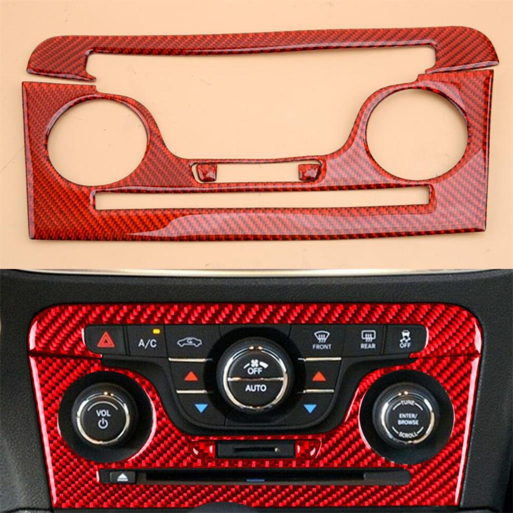 Ручка, Центральная консоль из красного карбона для Dodge Charger 2011-14 black Vehicleaccessories
